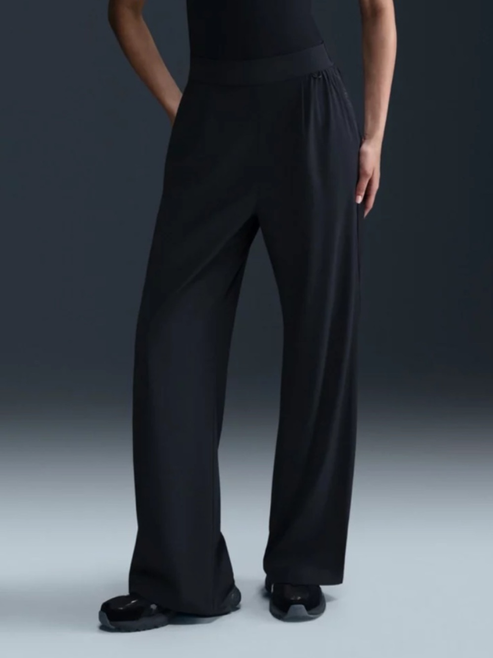 NIKE Nike Women's 24.7 PerfectStretch High-Waisted Wide Leg Pants Black Small